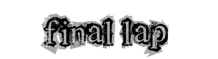 final lap  Frei Schriftart Herunterladen
