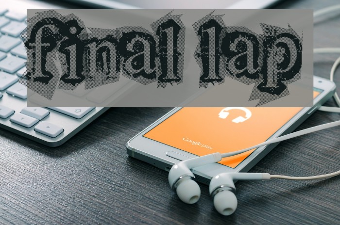 final lap Font examples