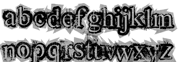 final lap Font LOWERCASE