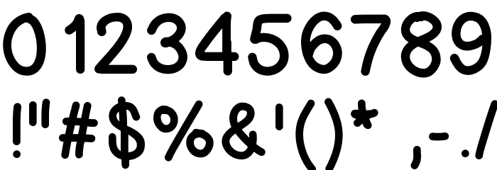 fingerlinger Font OTHER CHARS