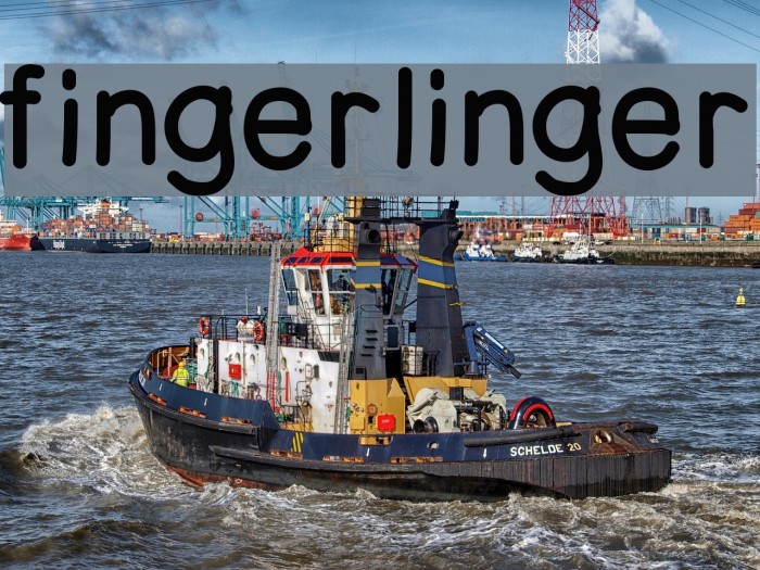 fingerlinger Font examples
