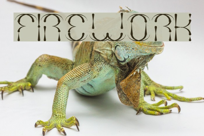 firework Font examples