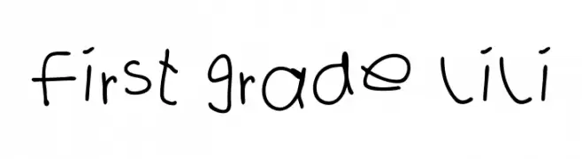 first grade lili  नि: शुल्क फ़ॉन्ट्स डाउनलोड