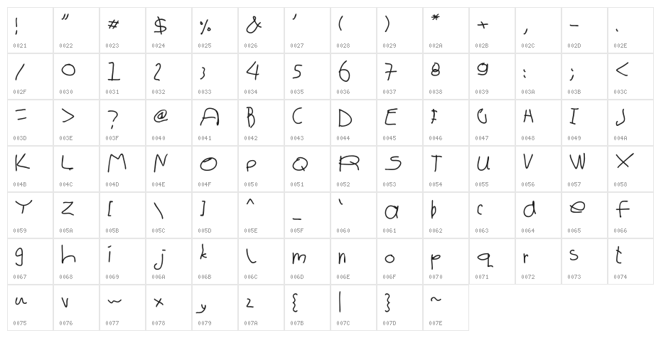 first grade lili Character Map