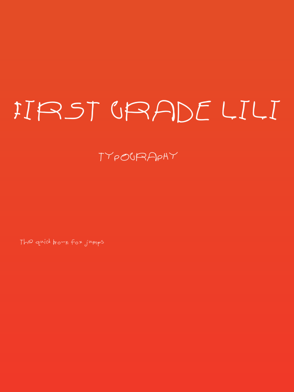 first grade lili Poster