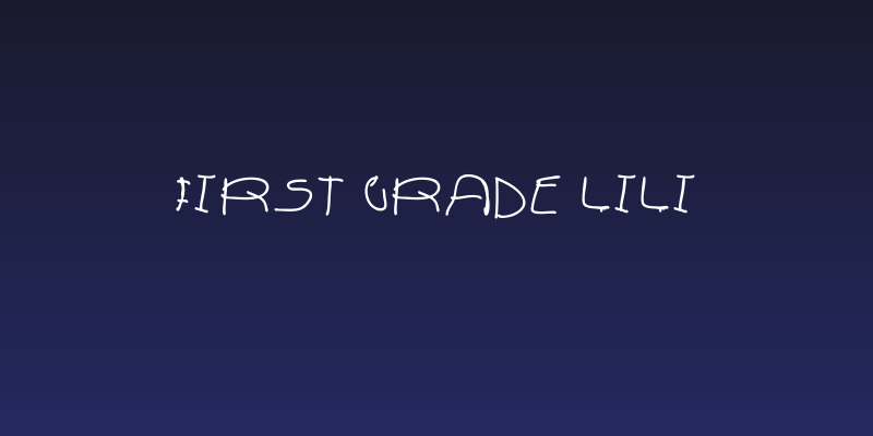 first grade lili Social Header