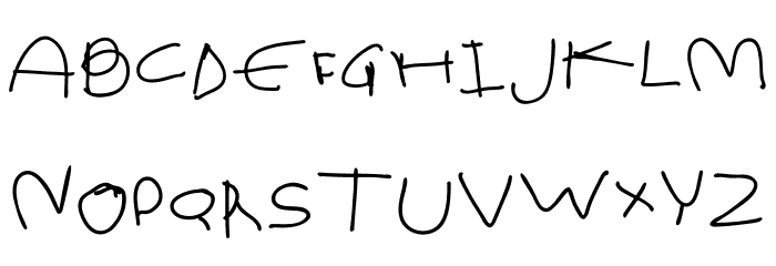 first grade lolo Font UPPERCASE