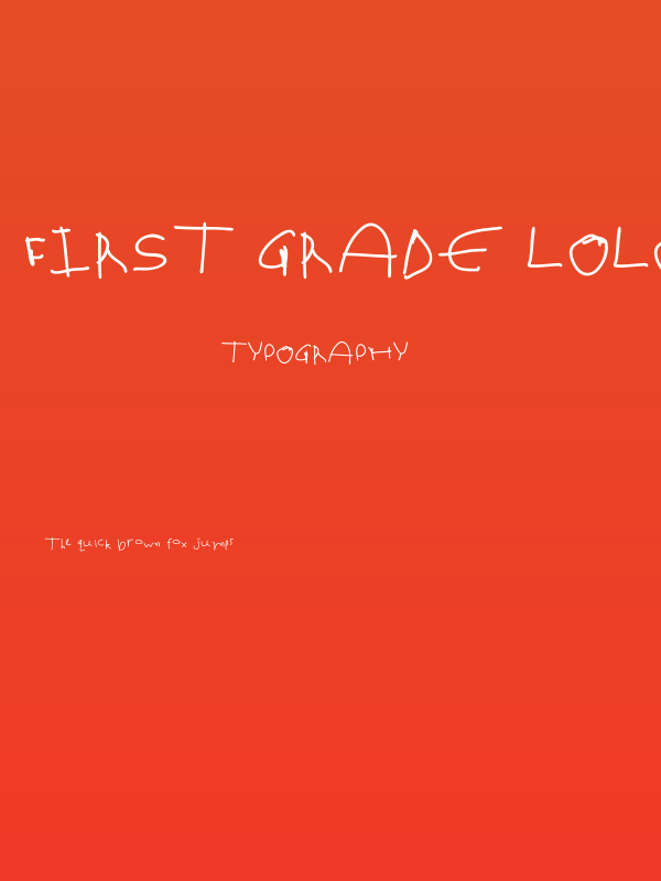 first grade lolo Poster