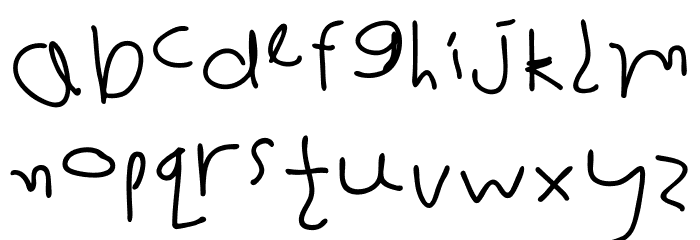 first grade lolo Font LOWERCASE