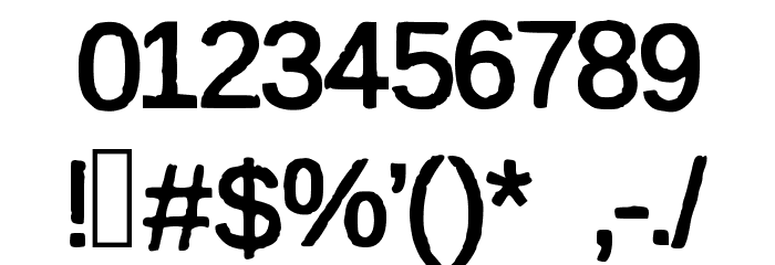 firsta Font OTHER CHARS