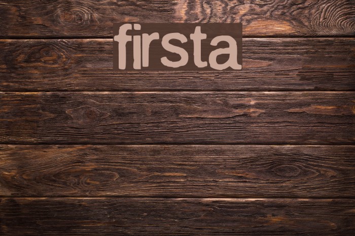 firsta Font examples