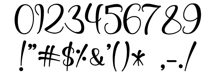 firstlove - Personal Use Font OTHER CHARS
