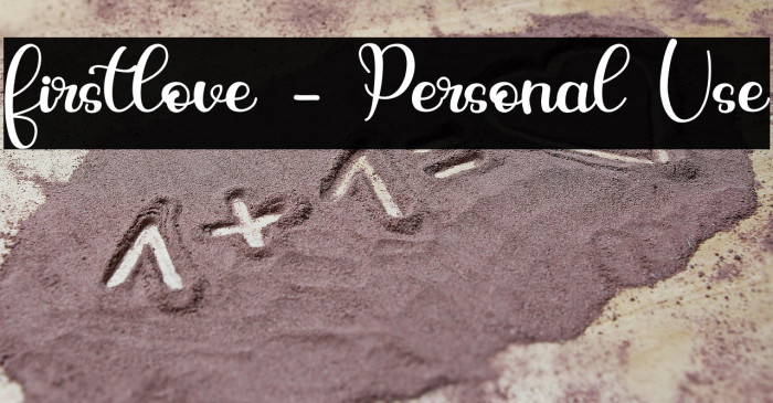 firstlove - Personal Use Example 1