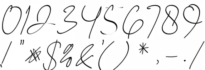 firstlove Font OTHER CHARS