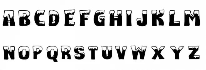 firstsnow Schriftart Groß
