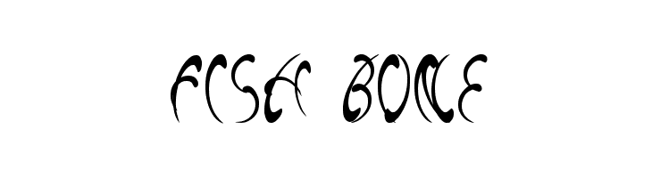 fish bone  フリーフォントのダウンロード