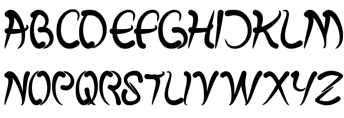 fish bone Font Litere mici