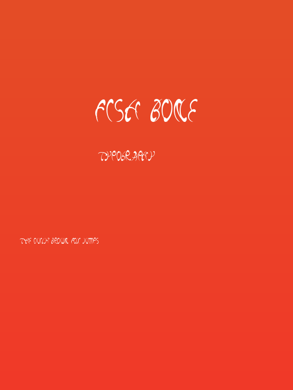 fish bone Poster