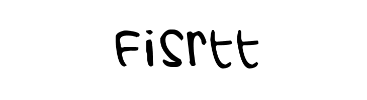 fisrtt  font caratteri gratis