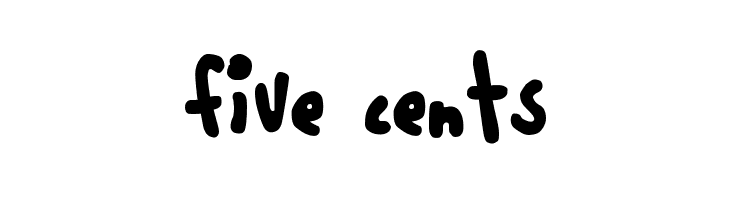 five cents  免费字体下载