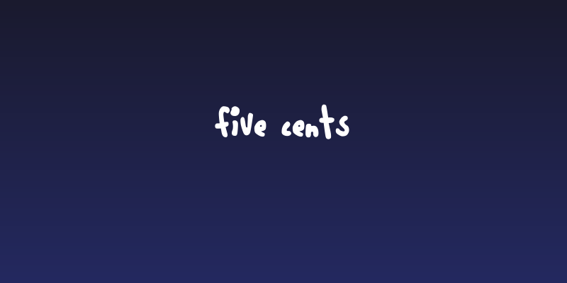 five cents Social Header