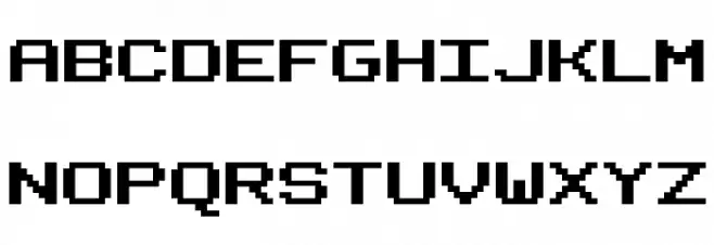 fixed_bold 字体 大写