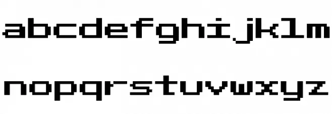 fixed_bold 字体 小写