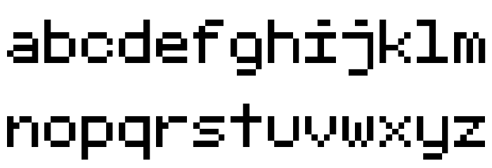 fixed_v01 Font LOWERCASE