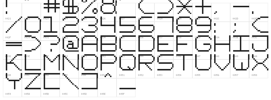 fixed_v02 Character Map