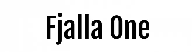 Fjalla One  Free Fonts Download