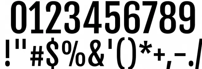 Fjalla One Font OTHER CHARS