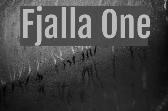 Fjalla One Font examples