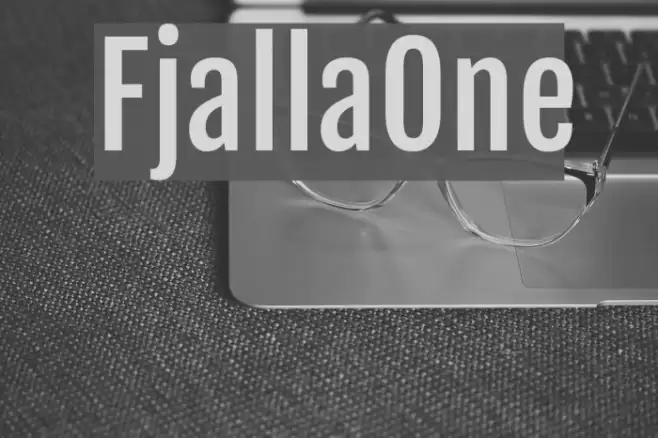 FjallaOne Font examples