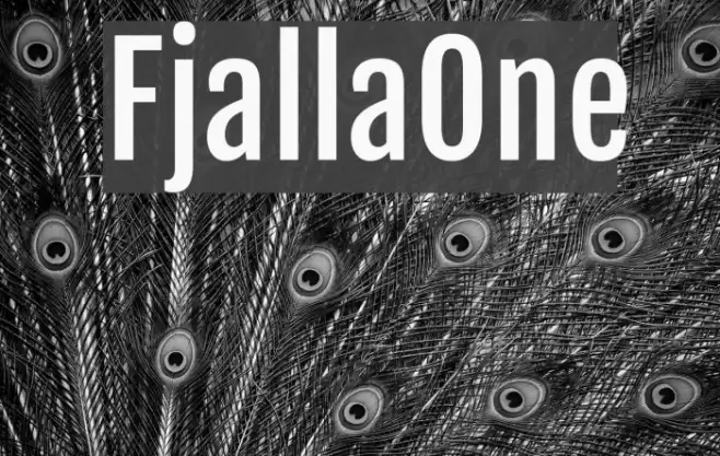 FjallaOne Font examples