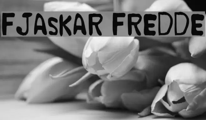 Fjaskar Fredde Font examples