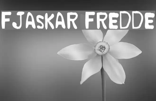 Fjaskar Fredde Font examples