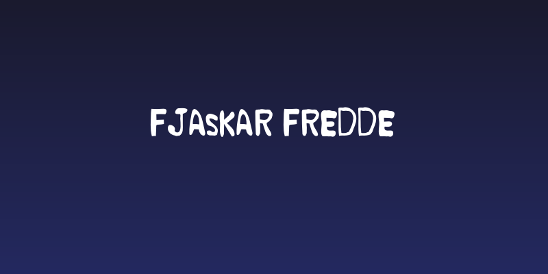 Fjaskar Fredde Social Header