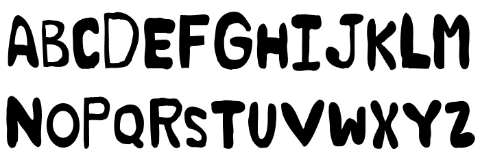 Fjaskar Fredde Schriftart Kleinbuchstaben
