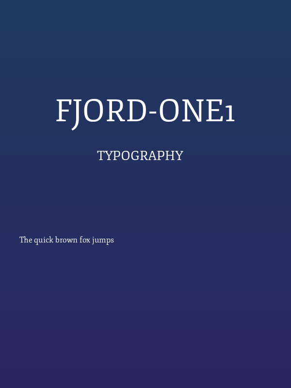 Fjord-One1 Poster