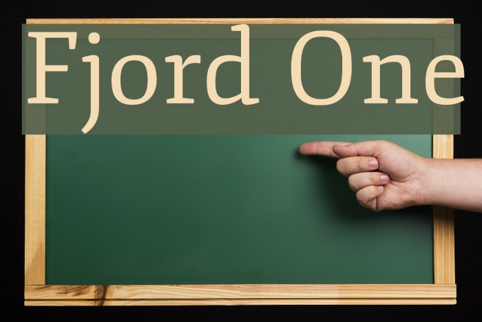 Fjord One Font examples