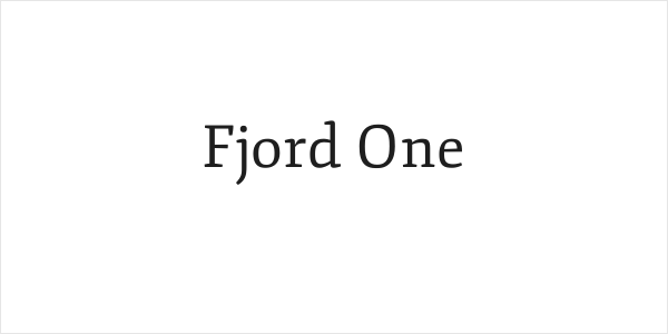 Fjord One Logo
