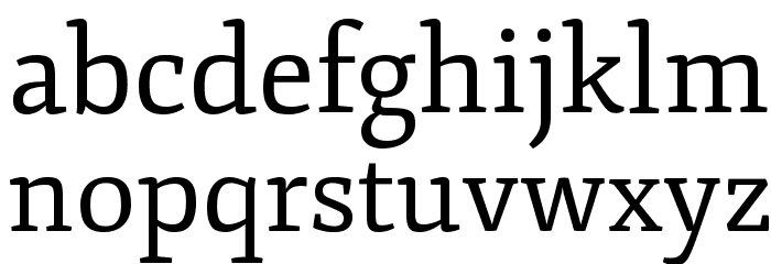 Fjord One Font LOWERCASE