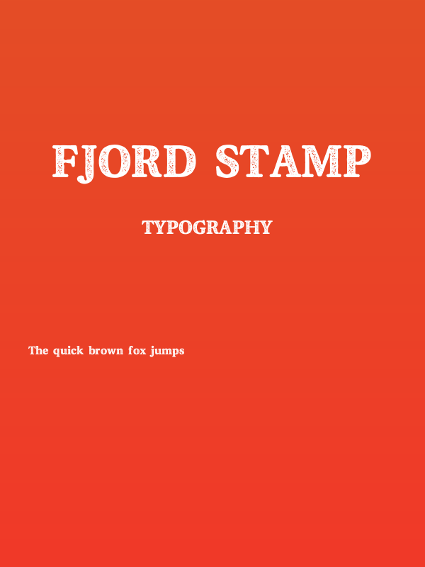 Fjord Stamp Poster