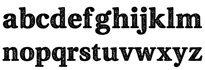 Fjord Stamp Font LOWERCASE