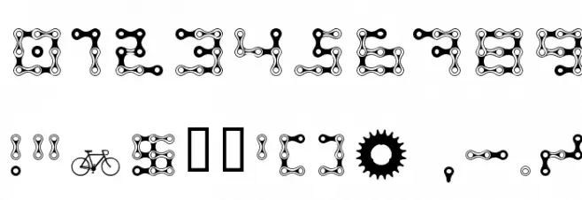 FK Chain Font OTHER CHARS