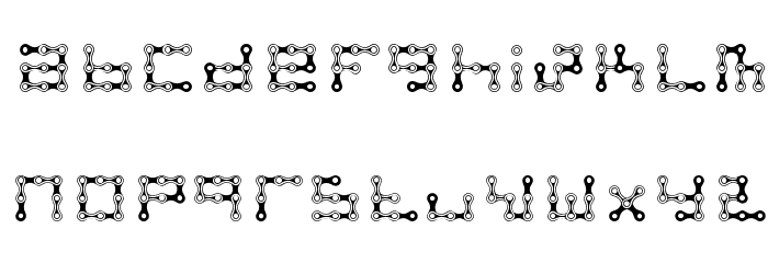 FK Chain Font LOWERCASE