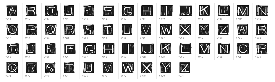 FKAFont Regular Character Map