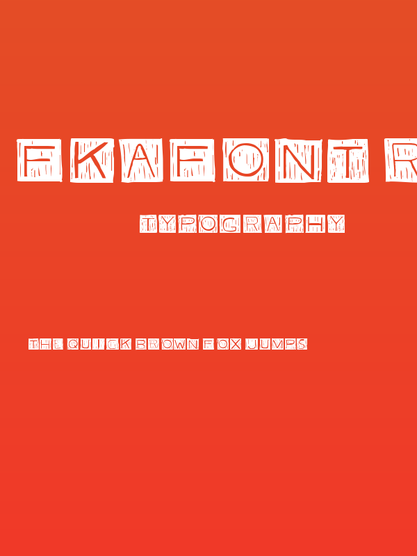 FKAFont Regular Poster