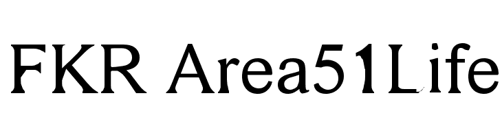 FKR Area51Life Font