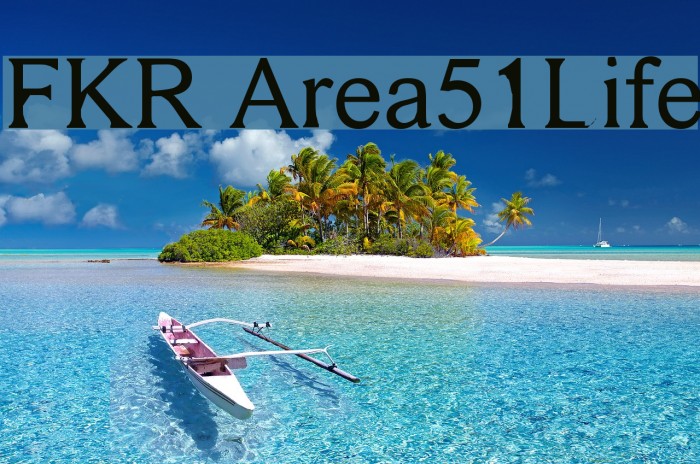 FKR Area51Life Schriftart examples